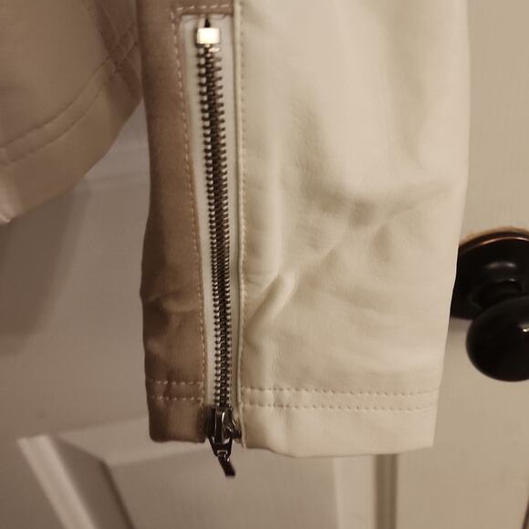 INC Faux Leather Moto Jacket, Small - Picture 6 of 7